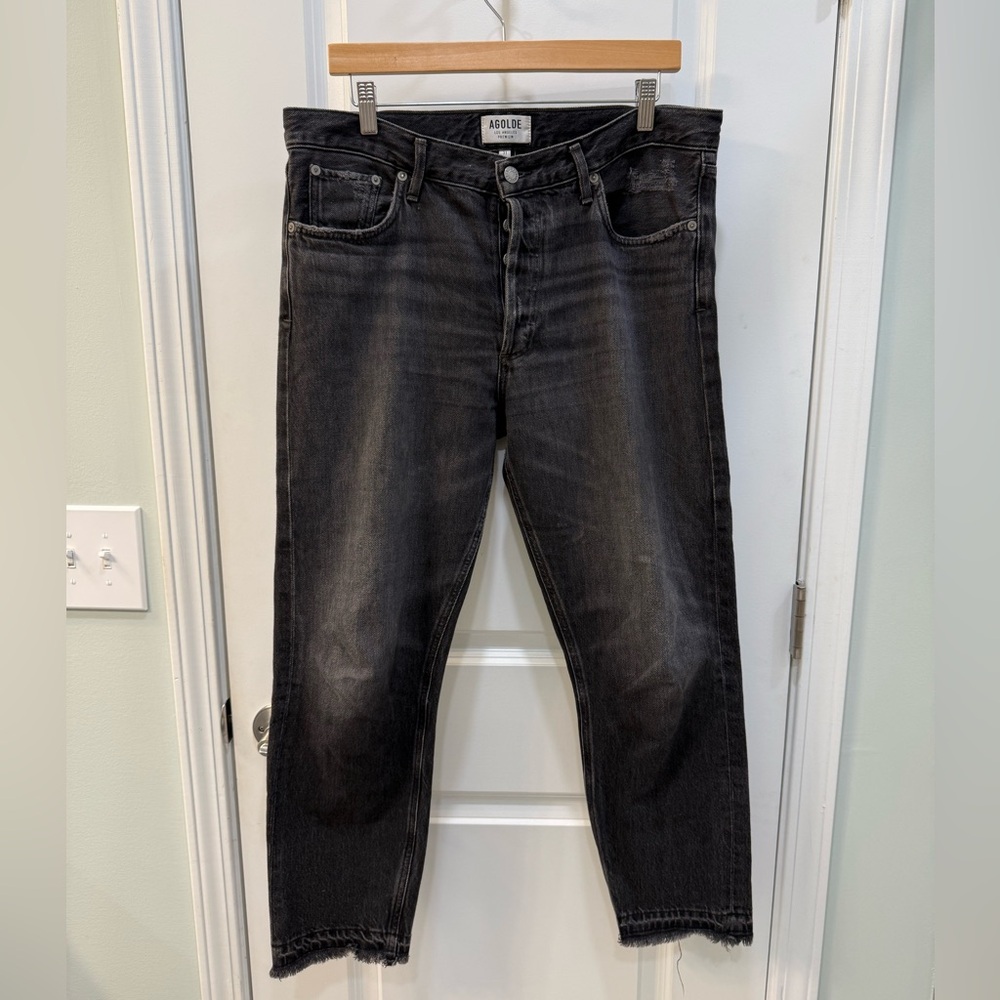 AGOLDE Jamie Straight Raw Hem Jeans